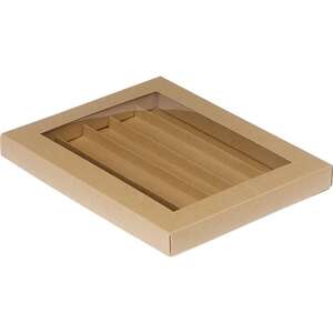 Image du produit Coffret carton rectangle chocolats 3,4,5 Rangées Kraft