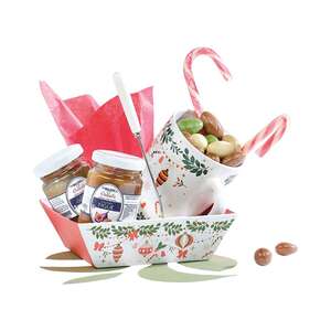 Image produit Corbeille carton carrée VIVEMENT NOEL