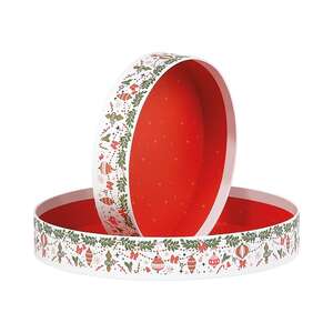 Image du produit Corbeille carton ronde VIVEMENT NOEL