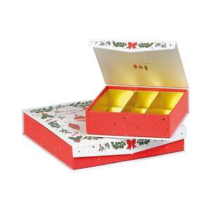 Image produit Coffret carton carré chocolat VIVEMENT NOEL