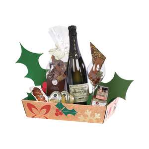 Image produit Corbeille carton rectangle NOEL NATURE
