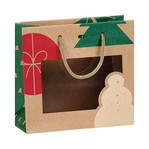 Image produit Sac papier kraft NOEL NATURE Fenêtre
