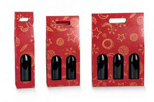 Image produit Coffret Carton "Red Universe " 1,2,3 bouteilles