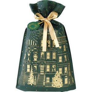 Image du produit Sac Polypropylène Intissé Vert/Or – Ville en Fête