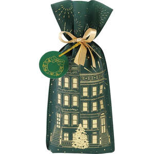 Image du produit Sac Polypropylène Intissé Vert/Or – Ville en Fête