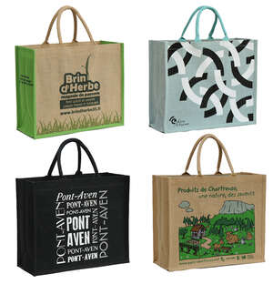 Image du produit Sacs cabas jute + marquage