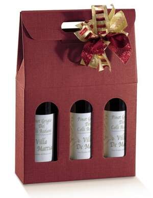 Image du produit Coffret carton Milan Bordeaux 3 bouteilles