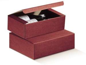Image du produit Coffret carton Milan Bordeaux  2 bouteilles