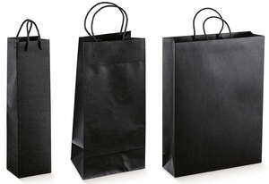 Image du produit Sacs Kraft Collection SETA NERO 1, 2, 3 bouteilles