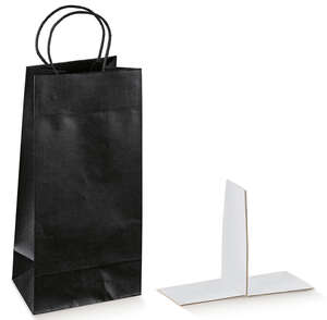 Image du produit Sacs Kraft Collection SETA NERO 1, 2, 3 bouteilles