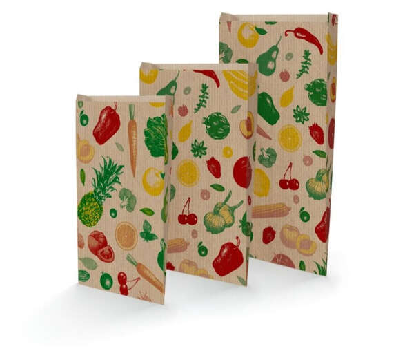 Image du produit 1000 SACS kraft motifs FRUITS et LÉGUMES