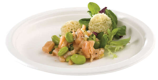 Image du produit Lot de 50 Assiettes rondes 100% naturelles