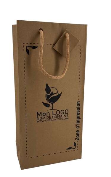 Image du produit LES SACS NATURELS Kraft Brun (personnalisation possible)