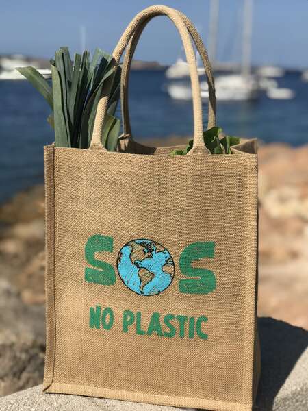 Image du produit SOS NO PLASTIC - Sac jute 100% BIODEGRADABLE