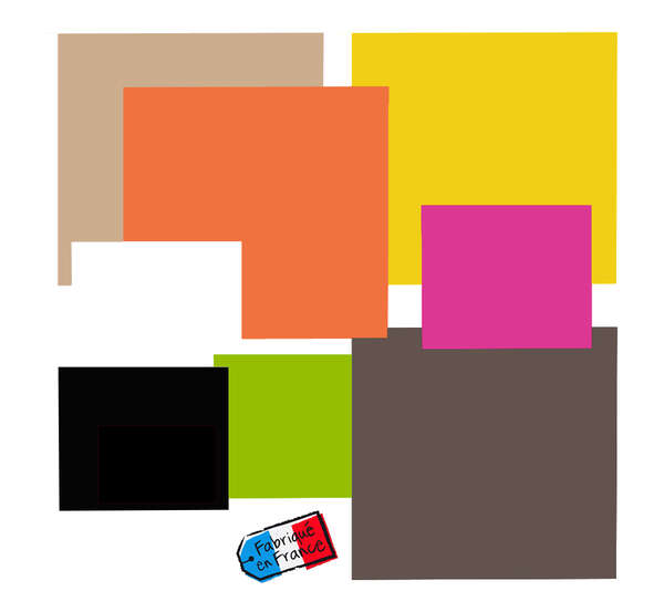 Image du produit Carré droit couleur double face Color's Collection