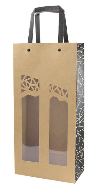 Image du produit Sac kraft bouteille + fenêtre AUTHENTIQUE