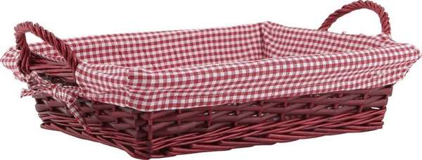 Image du produit Corbeille osier + tissu