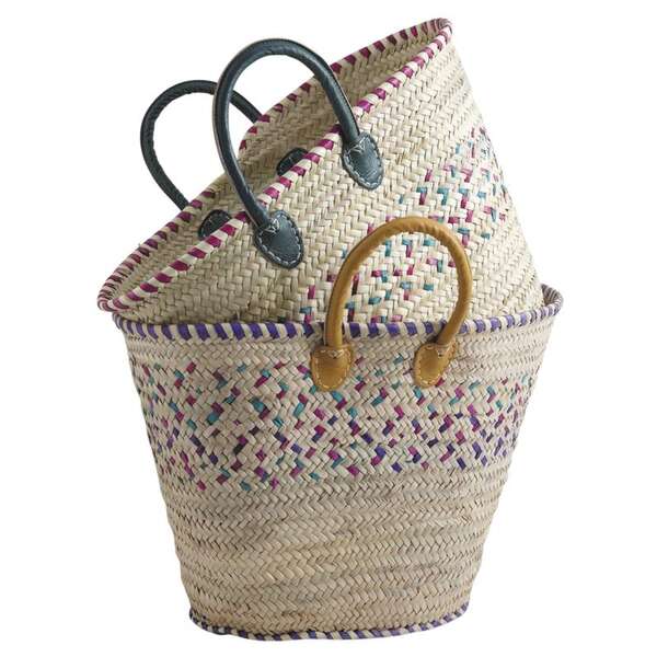 Image du produit Lot de 2 couffins en palmier 