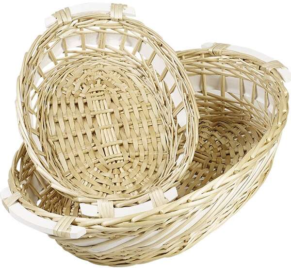 Image du produit Corbeille osier ovale nature