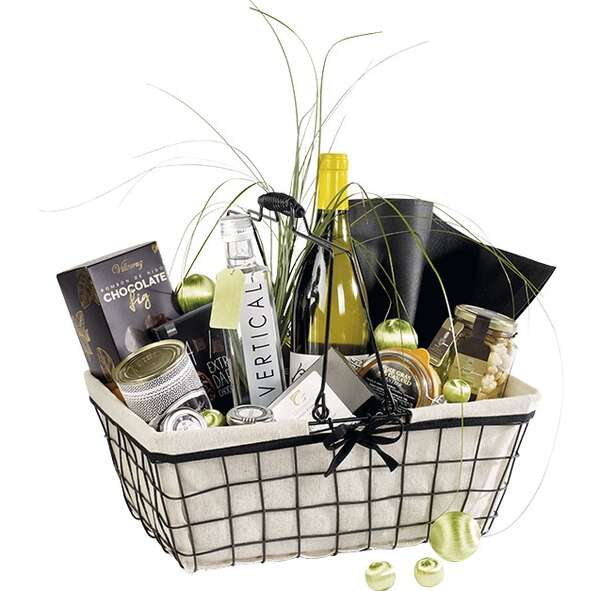 Image du produit Panier métal noir/tissu