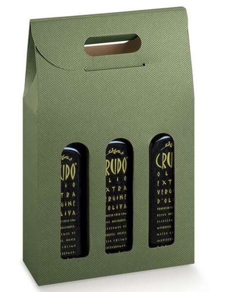 Image du produit Coffret carton cadeaux pour bouteilles spéciales huile d'olive AOC