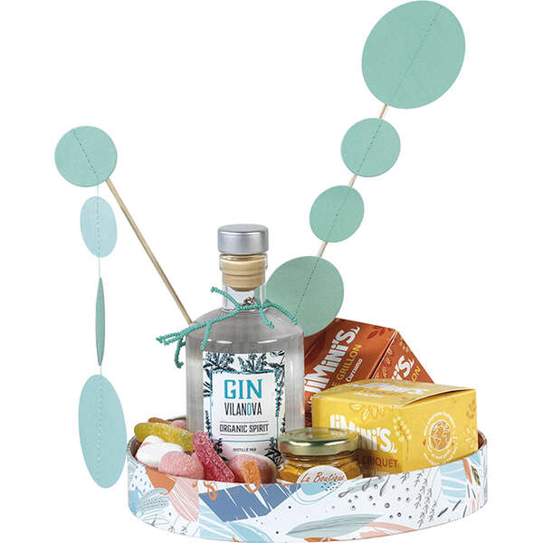 Image du produit Corbeille ronde bords droits orange fraicheur