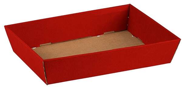 Image du produit Corbeille carton rouge