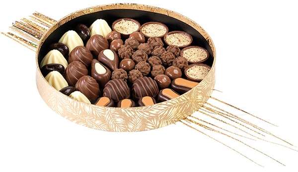 Image du produit Corbeille ronde bords droits kraft tropique