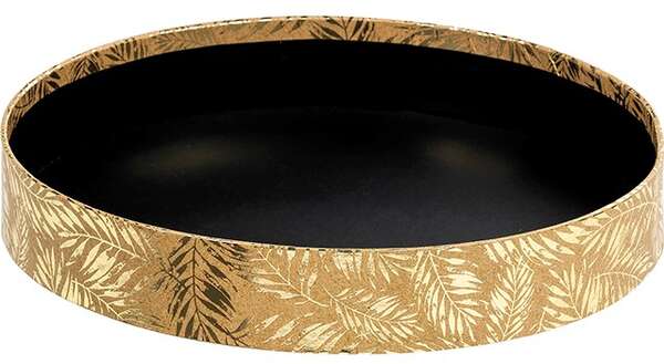 Image du produit Corbeille ronde bords droits kraft tropique