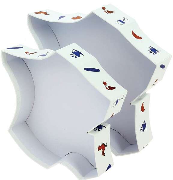 Image du produit Lot de 2 Corbeilles carton 