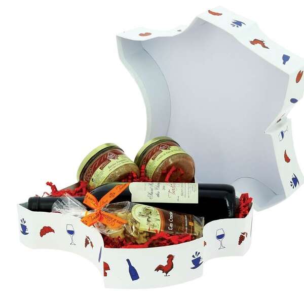 Image du produit Lot de 2 Corbeilles carton 