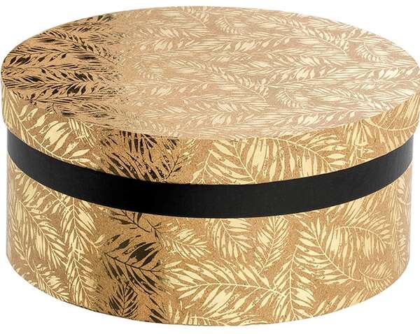 Image du produit Coffret rond kraft tropique