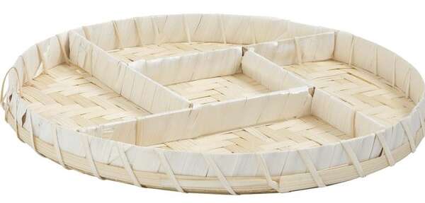 Image du produit Corbeille à compartiments en bambou