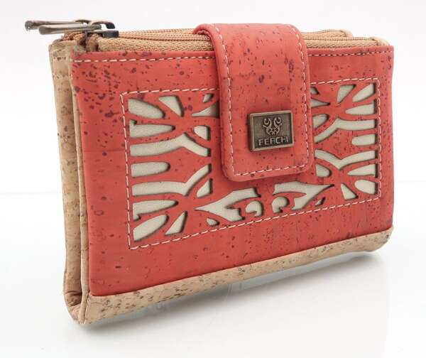 Image du produit Portefeuille en liège Cartujano Rouge