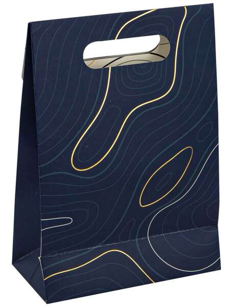 Image du produit Pochette Cadeau Carton Rectangulaire Bleu Abysse 