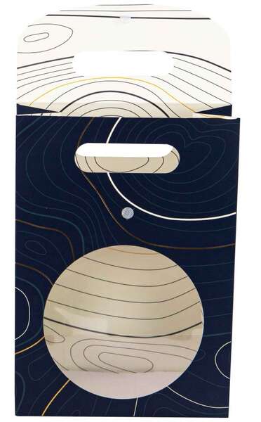 Image du produit Pochette Cadeau Carton Rectangulaire Bleu Abysse 