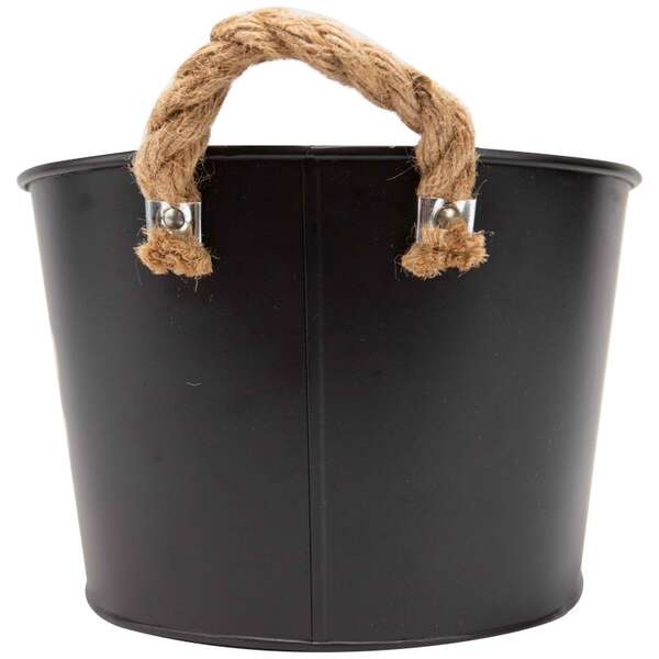 Image du produit Seau Métal Ovale Noir 