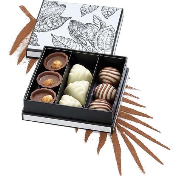 Image du produit Coffret carton Carré chocolats collection 
