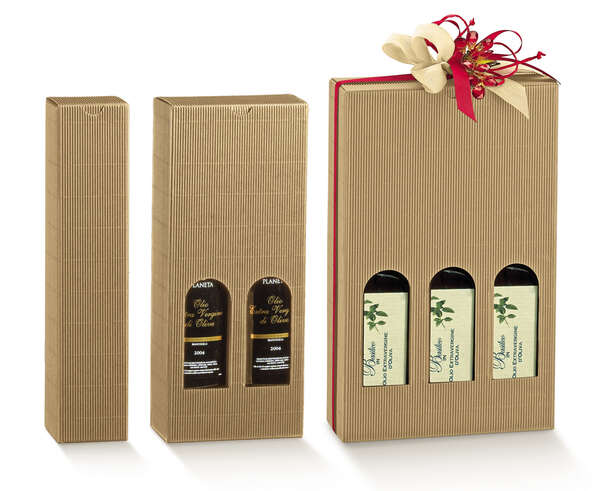 Image du produit Coffret carton huile d'olive hauteur 32cm