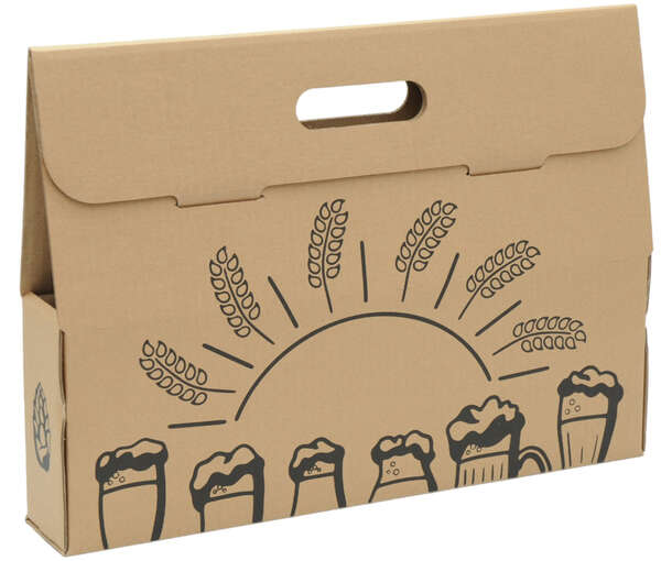 Image du produit Coffret 6 Longneck 33cl - Impression Verres de Bière