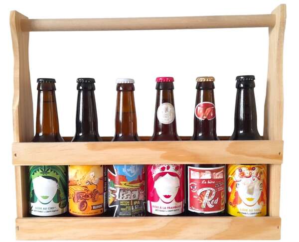 Image du produit Coffret forme bouteille 6x33cl Long Neck