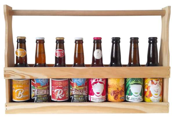 Image du produit Coffret forme bouteille 8x33cl Long Neck