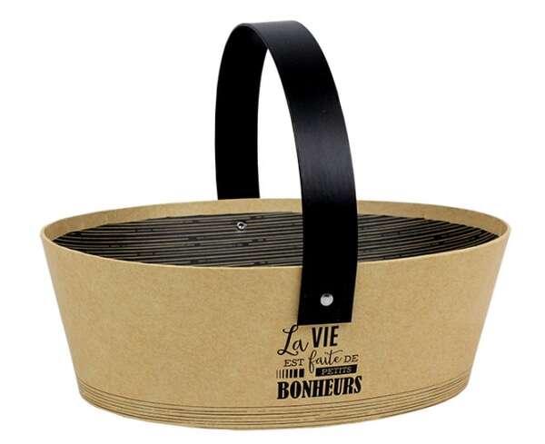 Image du produit Panier Ovale Kraft 
