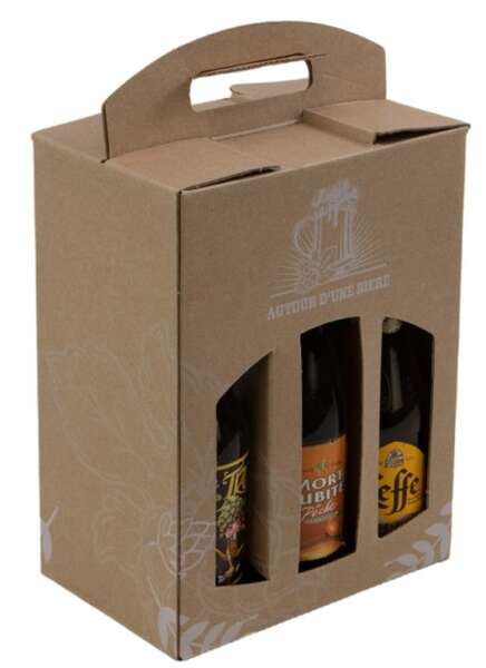 Image du produit Coffret carton kraft pour 6 bières LONG NECK