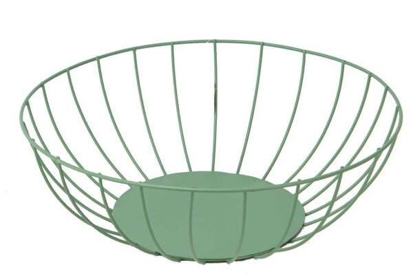 Image du produit Corbeille metal Verte ronde Sauvage
