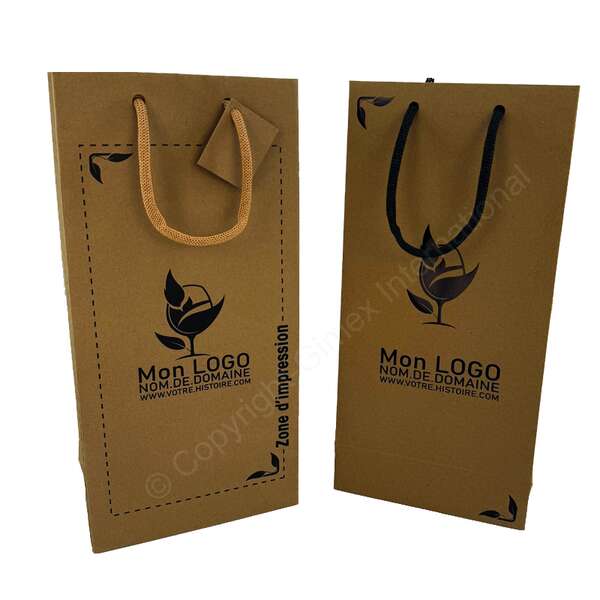 Image du produit Sacs kraft Naturel avec impression