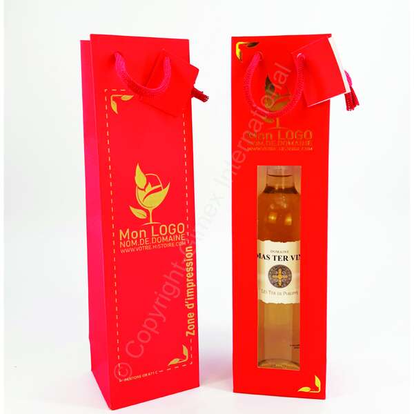 Image du produit Sac bouteille Rouge avec impression