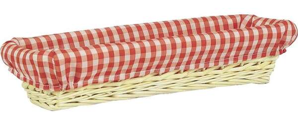 Image du produit Banneton en éclisse doublure vichy