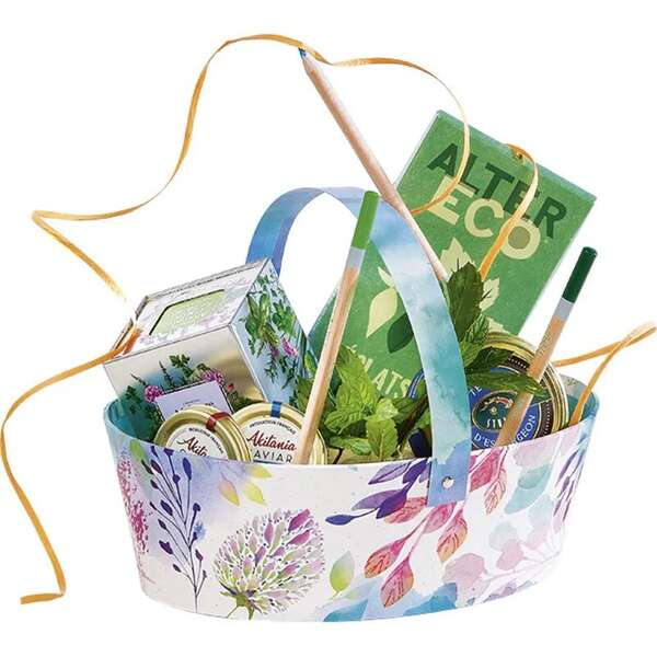 Image du produit Panier Carton Ovale 