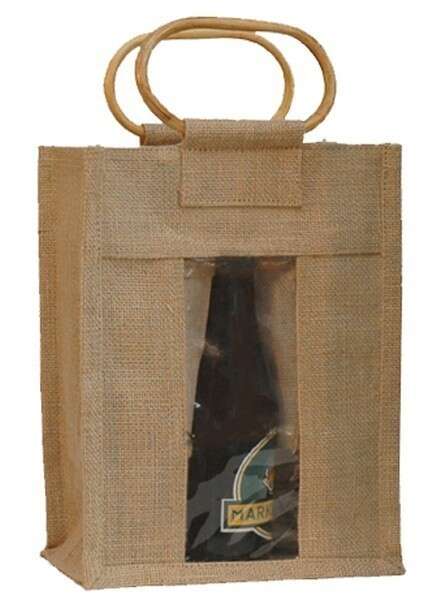 Image du produit Sac toile de jute 6 bouteilles 37.5cl